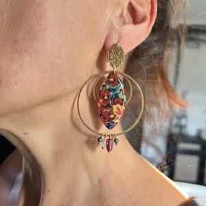 GRANDES BOUCLES D'OREILLES FLORA MOOD